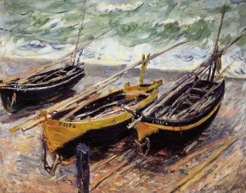 Claude Oscar Monet : Three Fishing Boats
